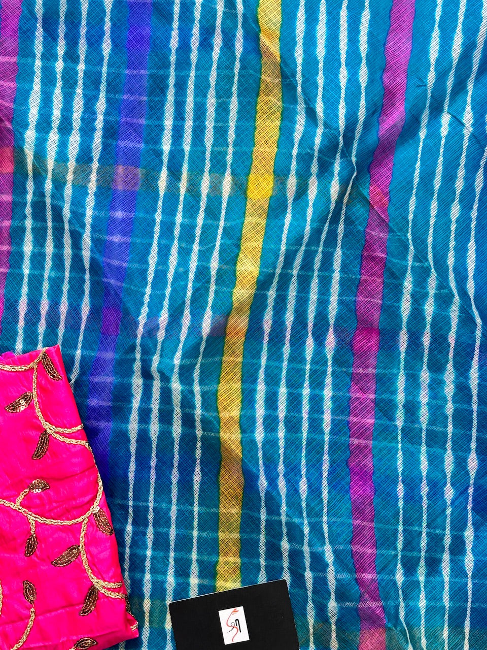 Pure Hand Tye n Dye Kota Silk Saree