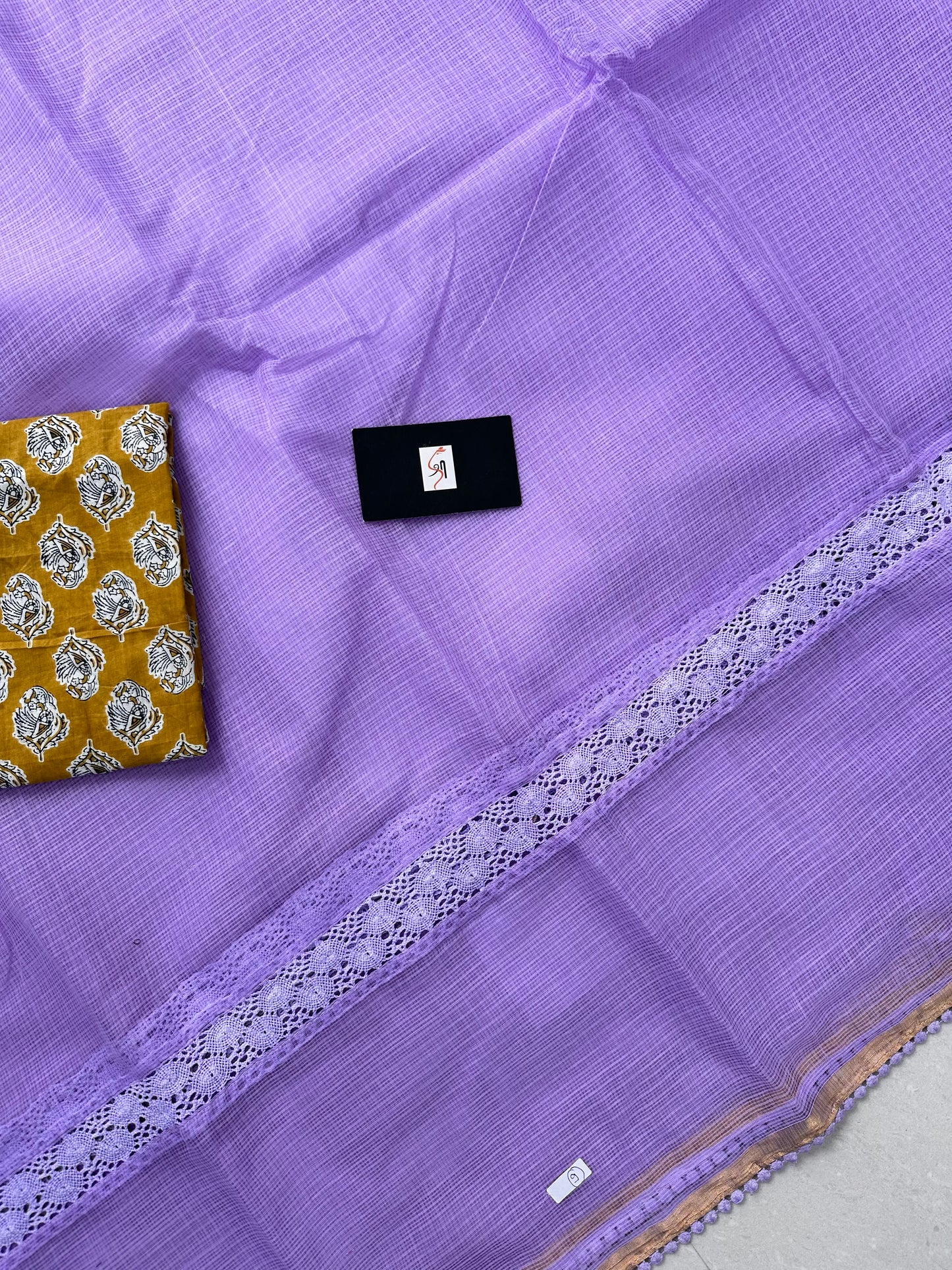 Pure Single Dyed Kota Cotton Doria Saree