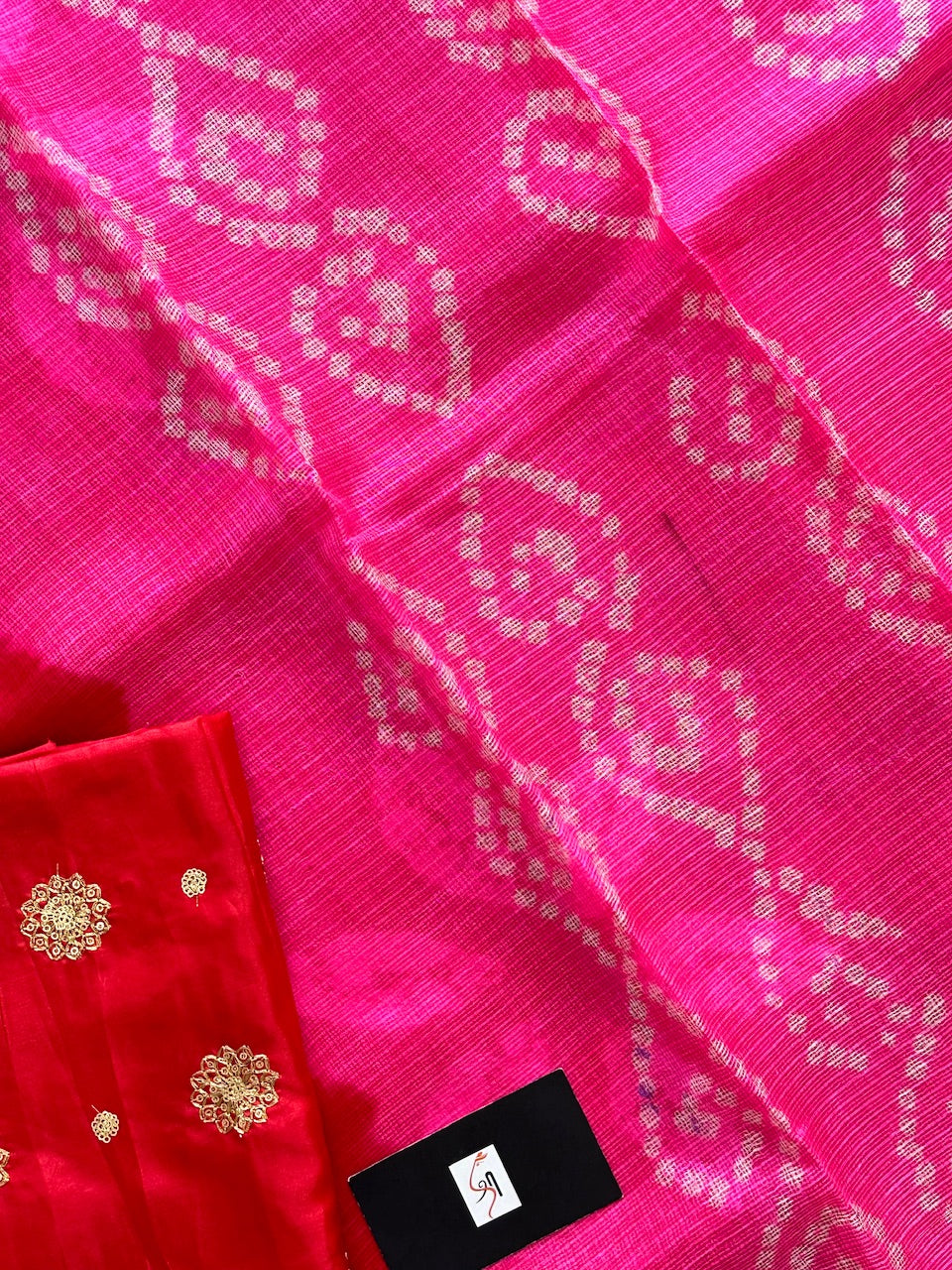 Pure Hand Tye n Dye Kota Silk Saree