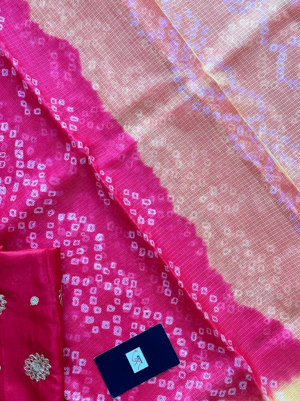 Pure Hand Tye n Dye Kota Silk Saree