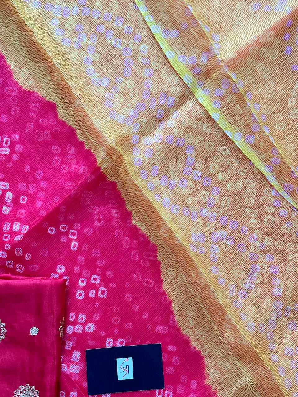 Pure Hand Tye N Dye Kota Silk Saree