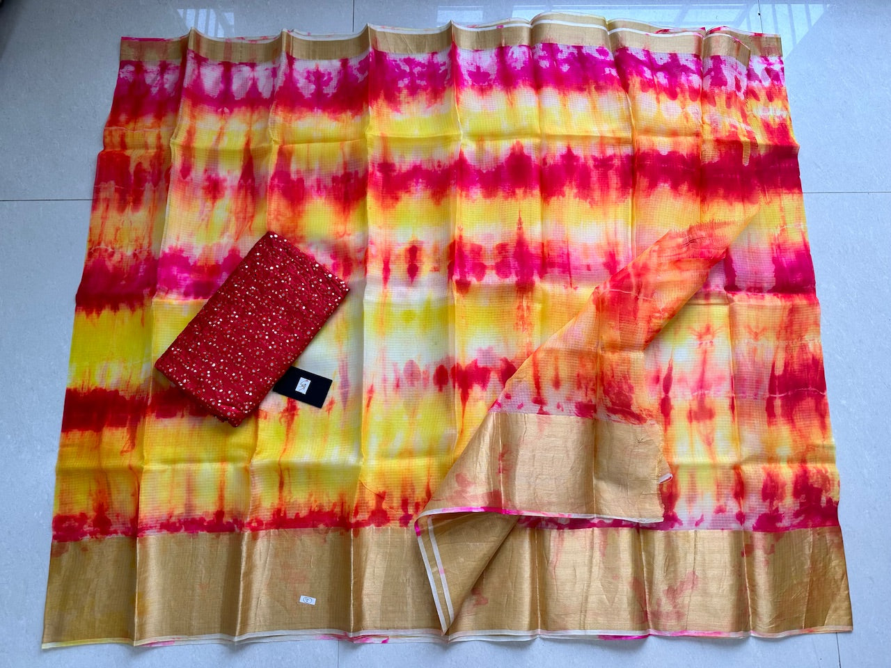 Pure Hand Tye n Dye Kota Silk Saree