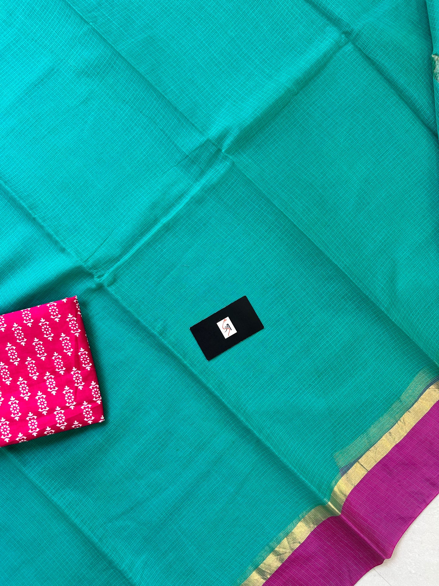 Pure Dyed Kota Cotton Doria Saree