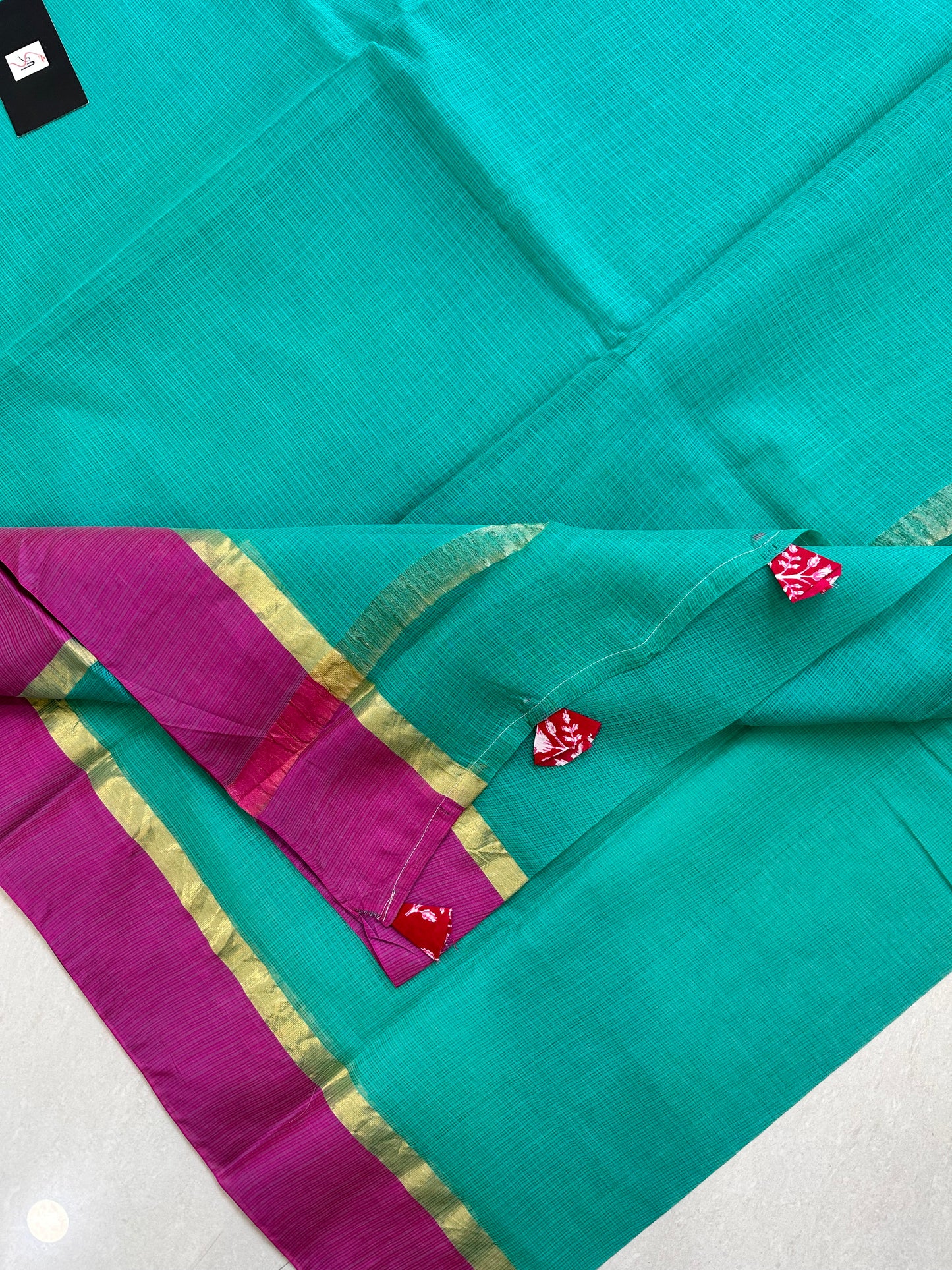 Pure Dyed Kota Cotton Doria Saree