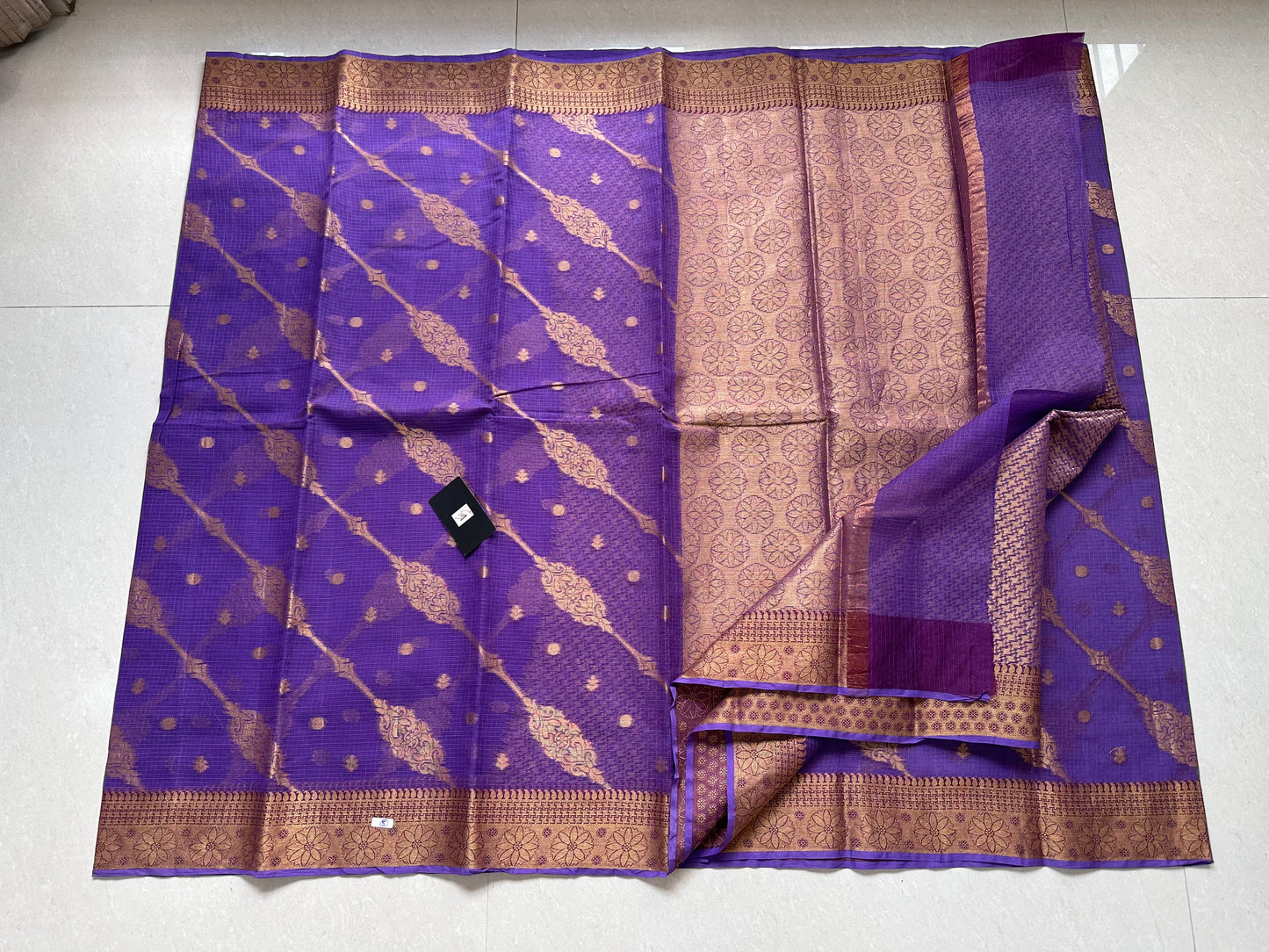 Pure Weaved Kota Cotton Doria Saree