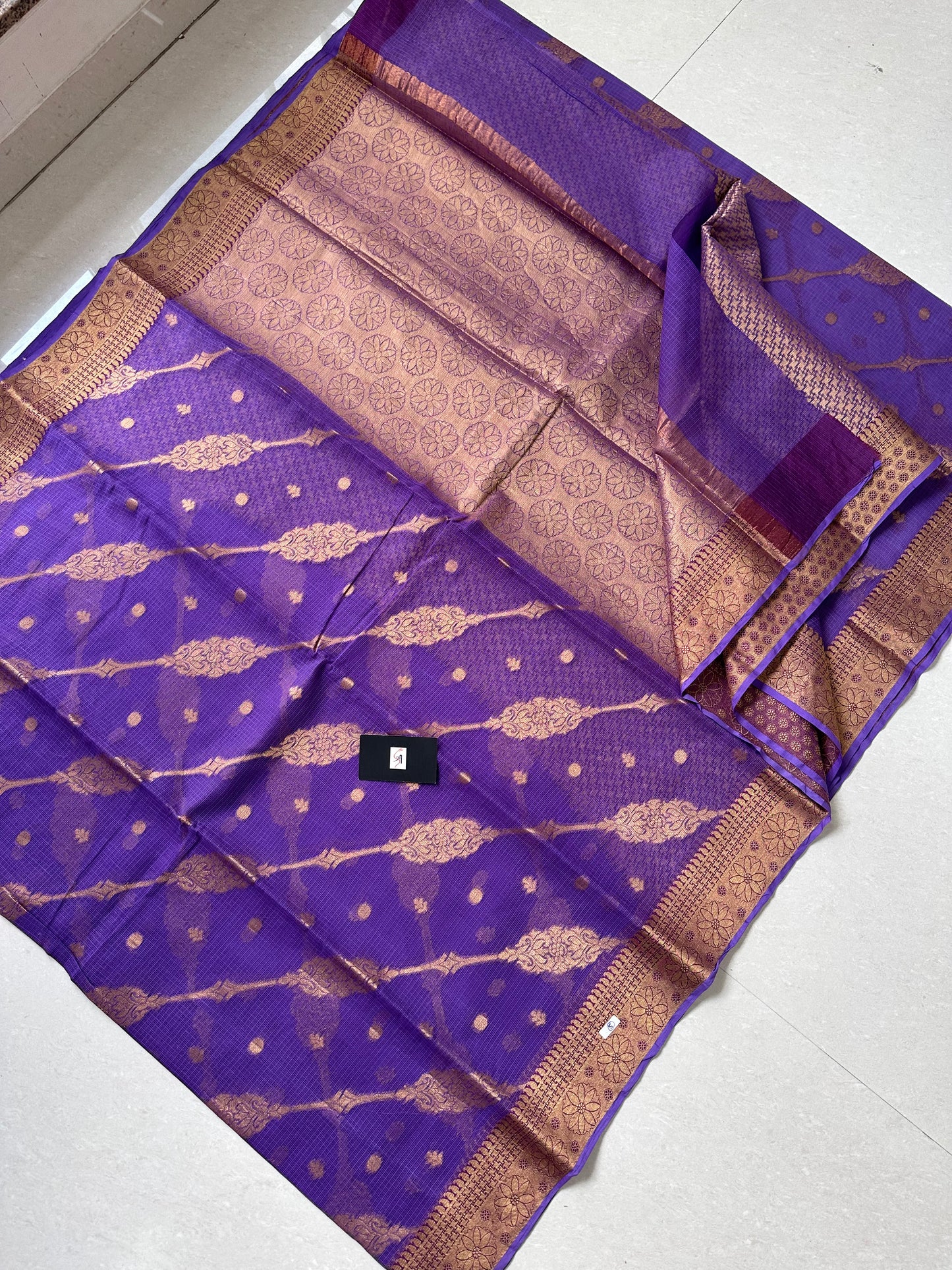 Pure Weaved Kota Cotton Doria Saree