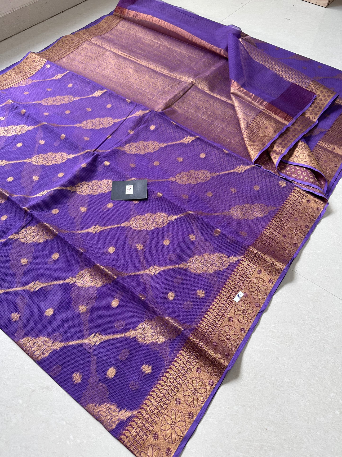 Pure Weaved Kota Cotton Doria Saree