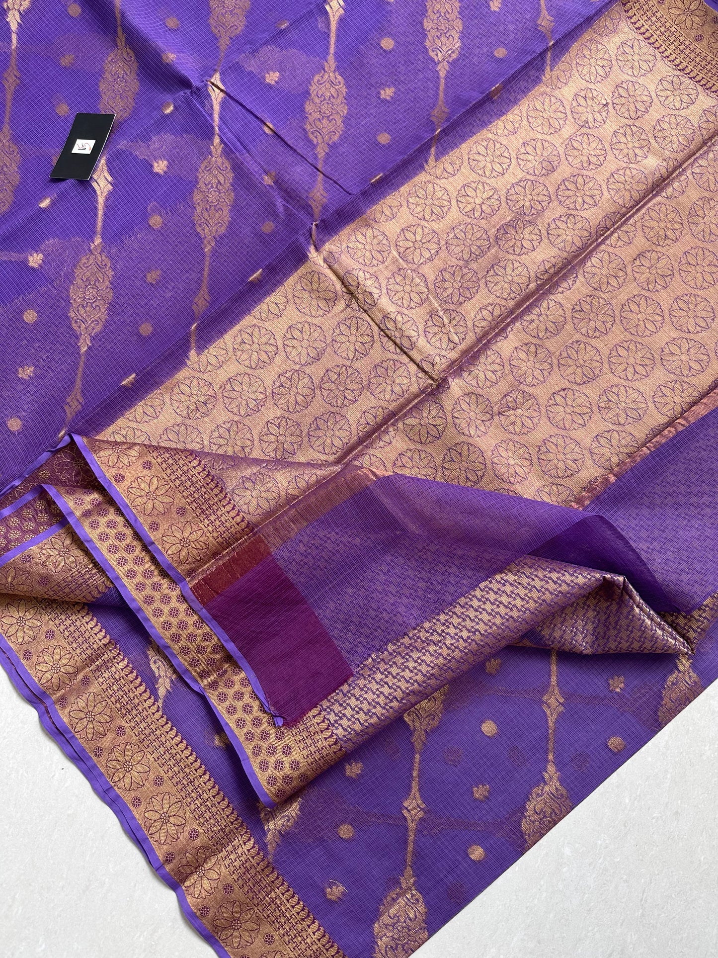 Pure Weaved Kota Cotton Doria Saree