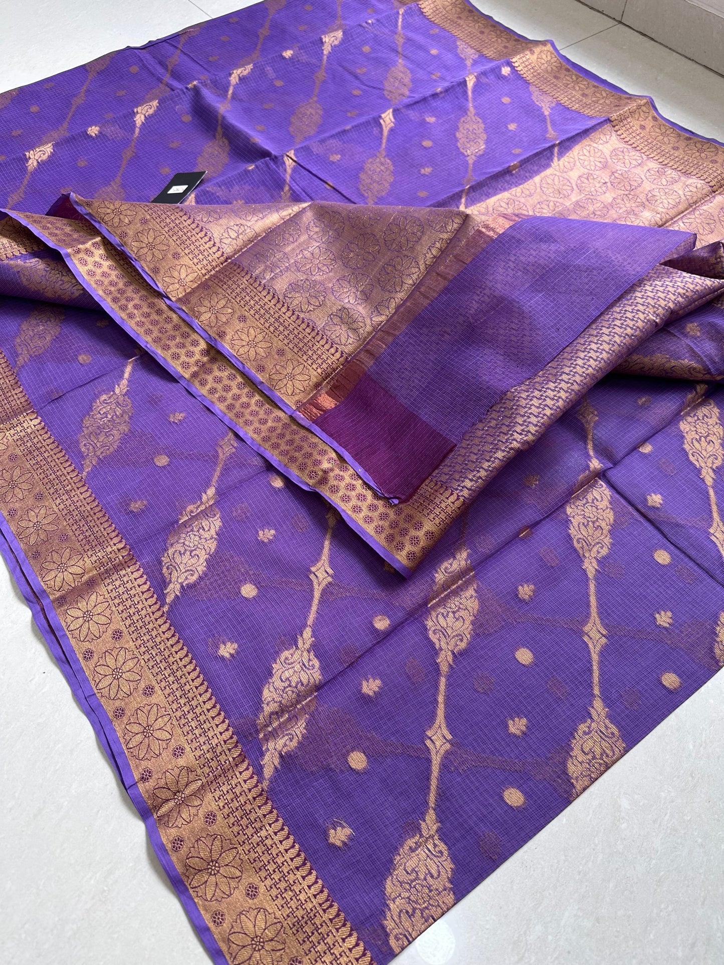 Pure Weaved Kota Cotton Doria Saree