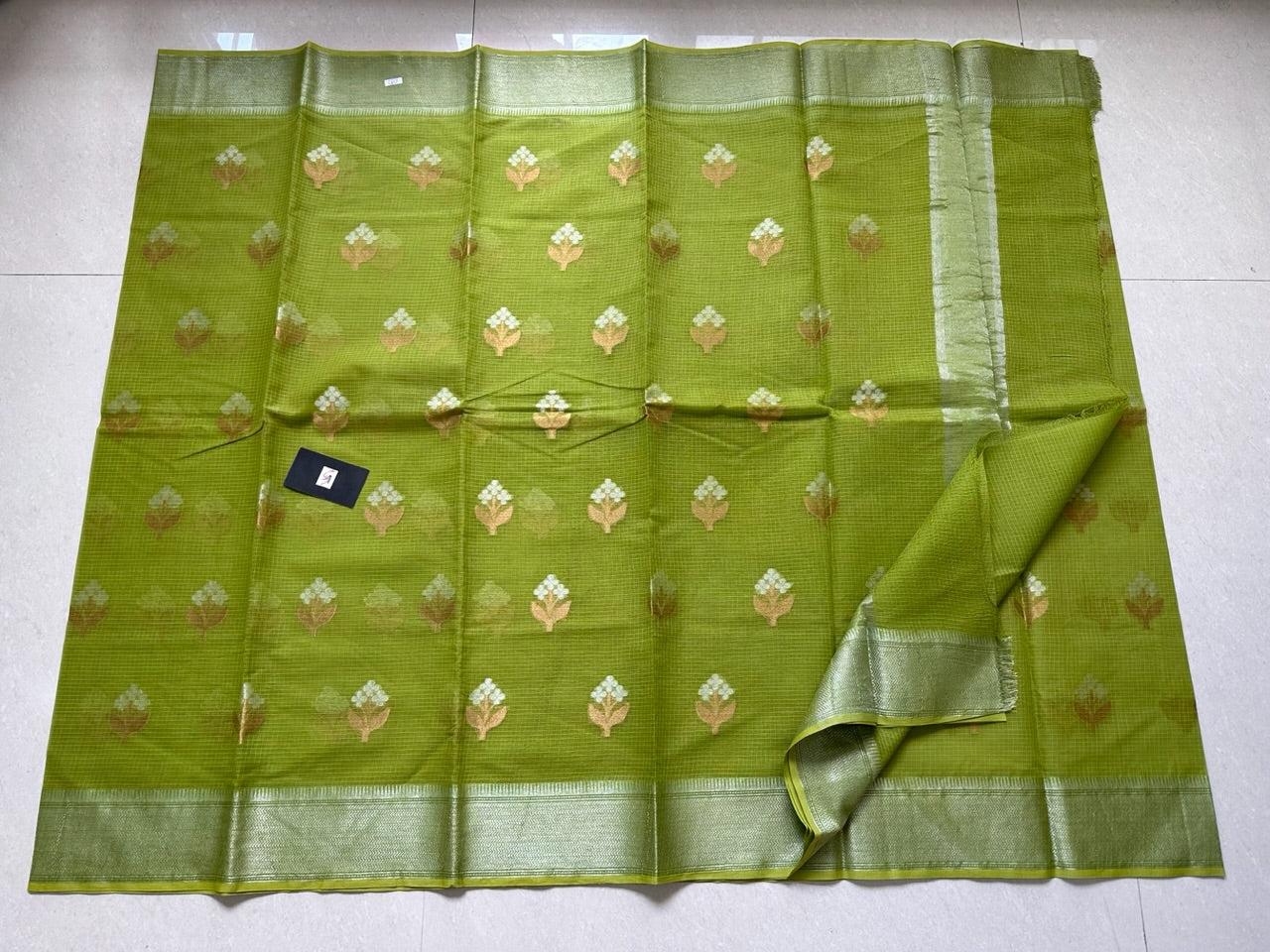 Pure Weaved Kota Cotton Doria Saree