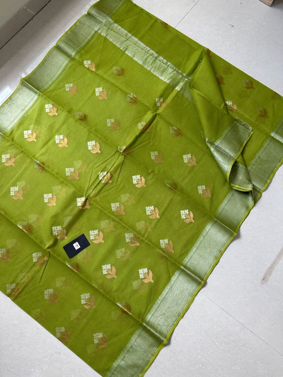 Pure Weaved Kota Cotton Doria Saree