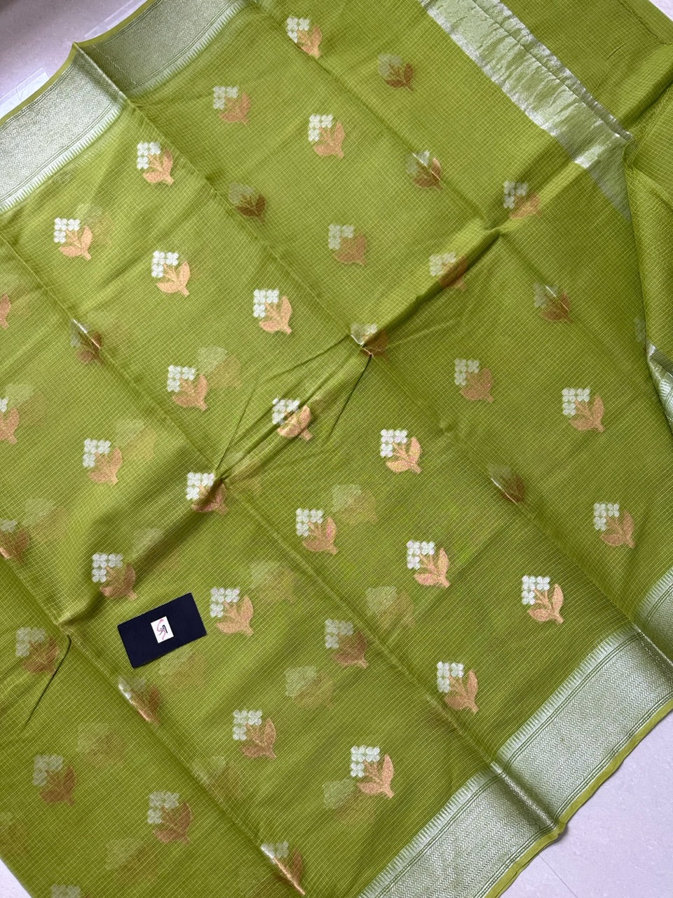 Pure Weaved Kota Cotton Doria Saree