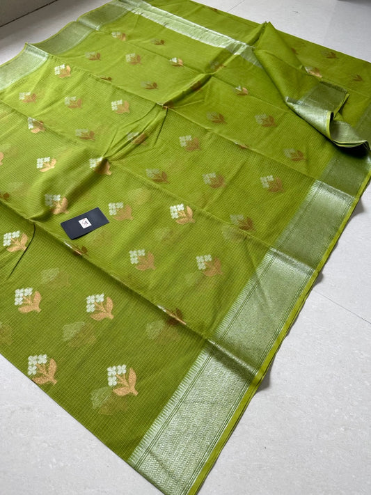 Pure Weaved Kota Cotton Doria Saree