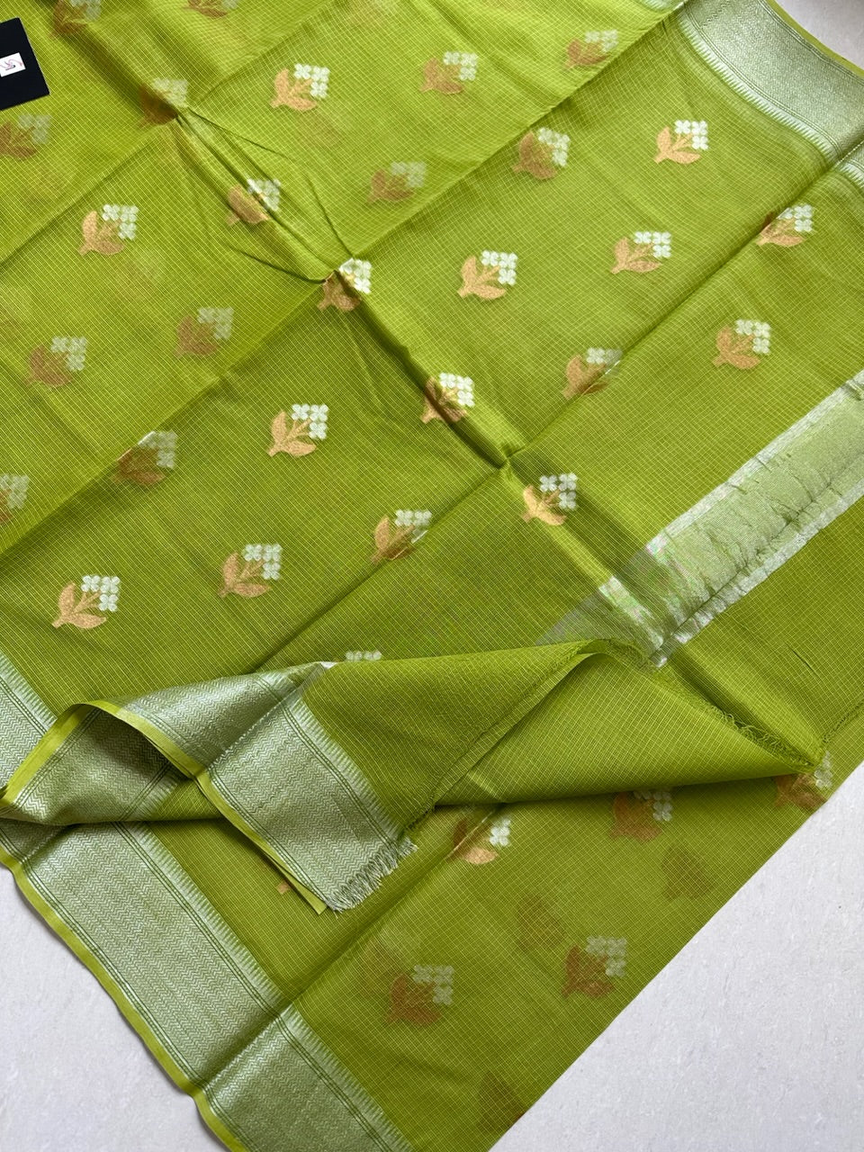 Pure Weaved Kota Cotton Doria Saree