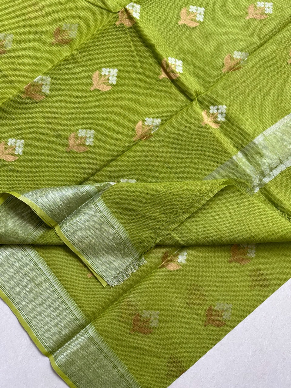 Pure Weaved Kota Cotton Doria Saree