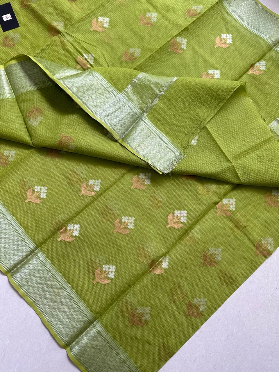 Pure Weaved Kota Cotton Doria Saree