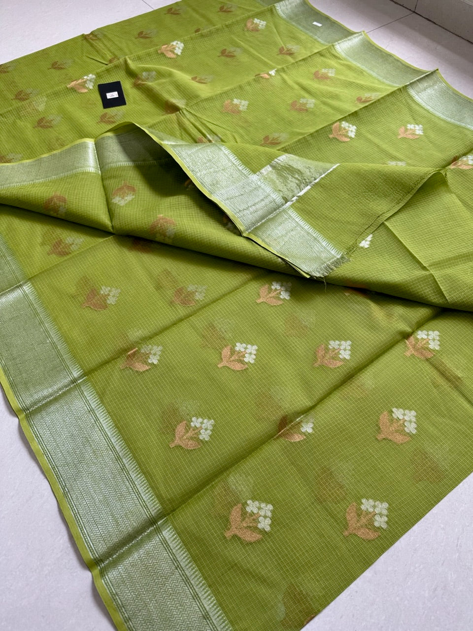 Pure Weaved Kota Cotton Doria Saree