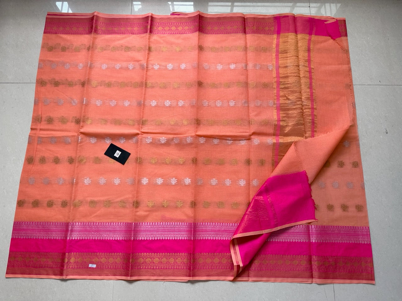 Pure Weaved Kota Cotton Doria Saree