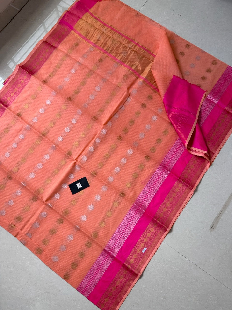 Pure Weaved Kota Cotton Doria Saree