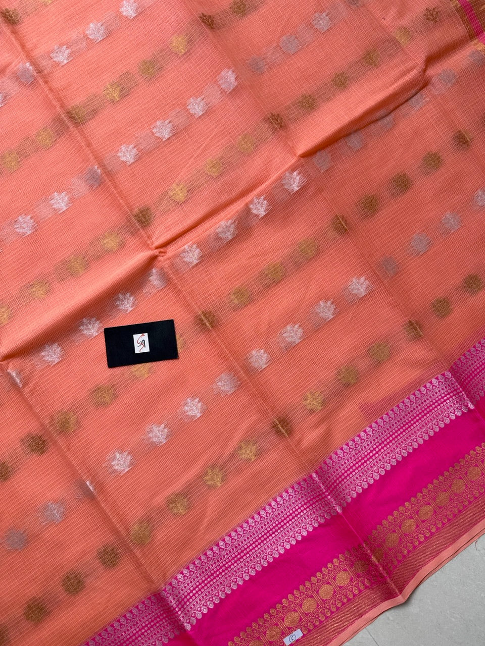 Pure Weaved Kota Cotton Doria Saree