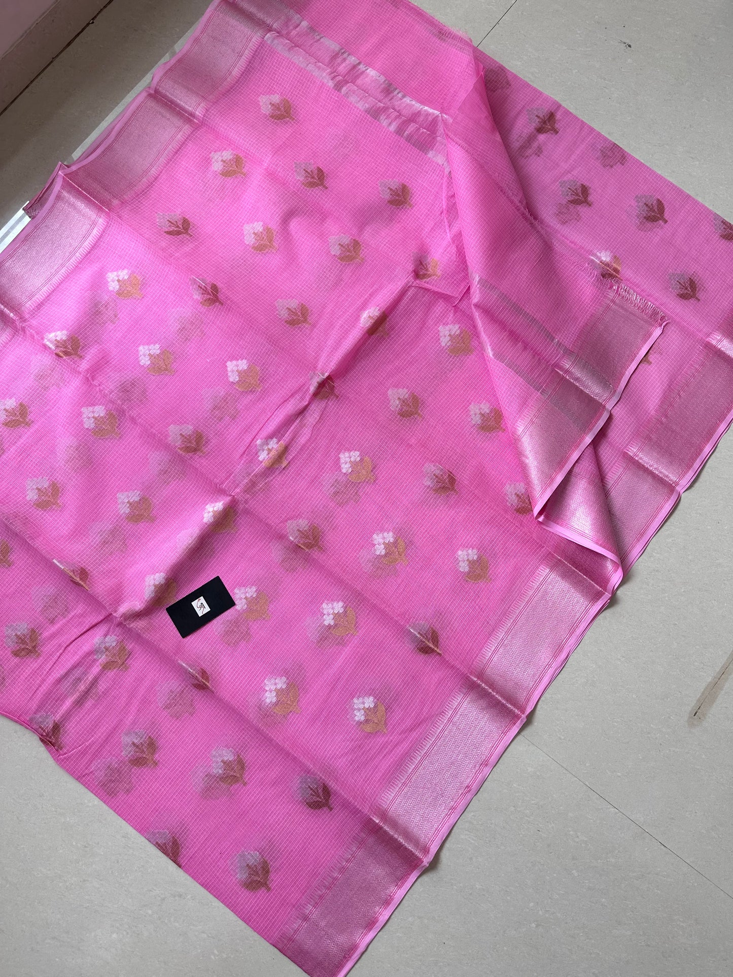 Pure Weaved Kota Cotton Doria Saree