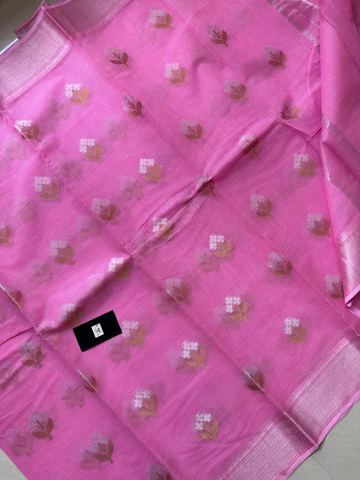 Pure Weaved Kota Cotton Doria Saree