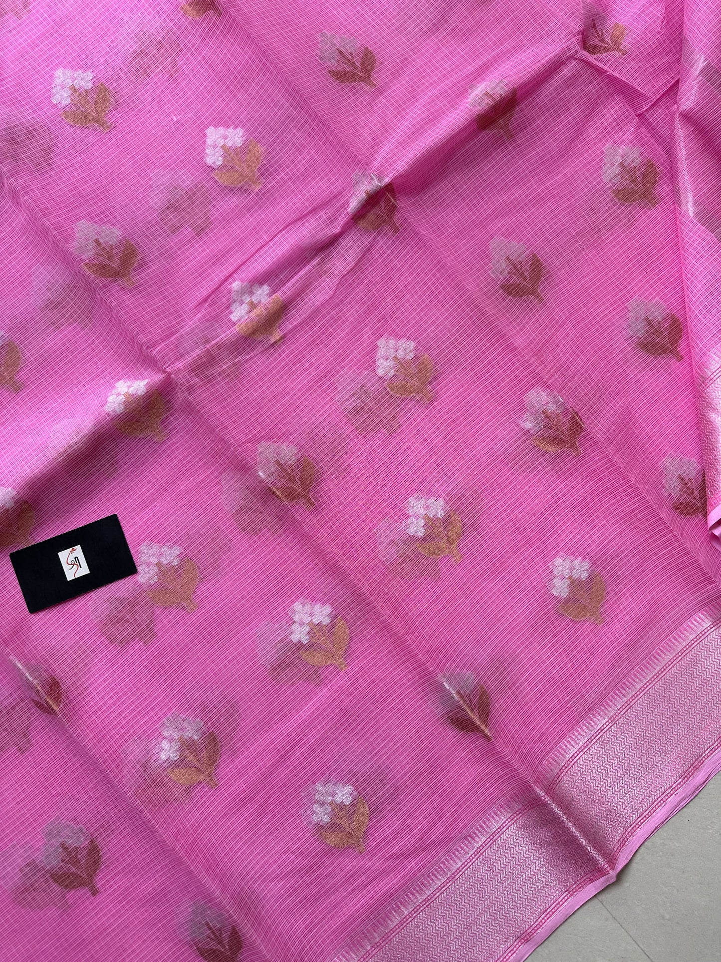 Pure Weaved Kota Cotton Doria Saree