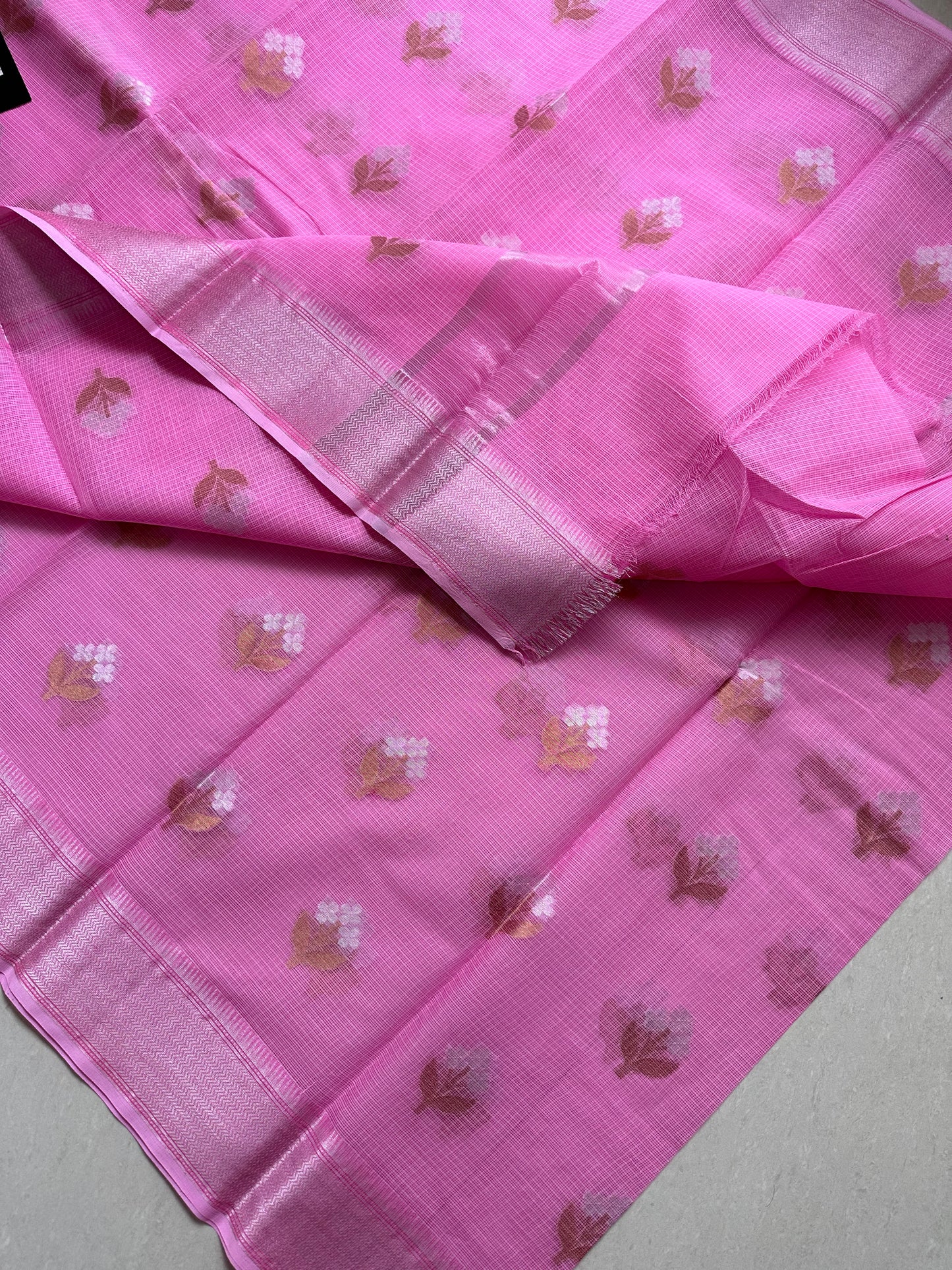 Pure Weaved Kota Cotton Doria Saree