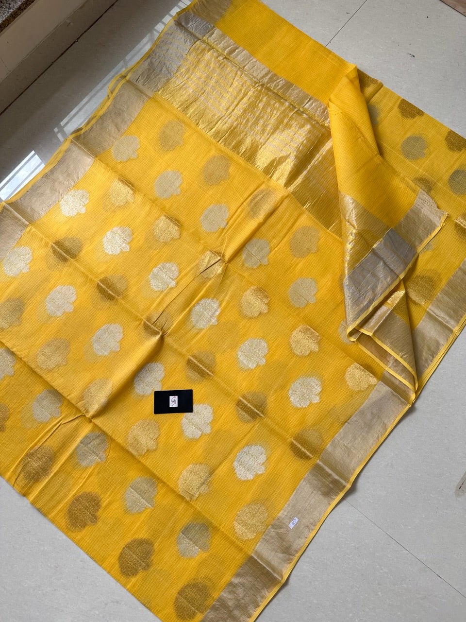 Pure Weaved Kota Cotton Doria Saree