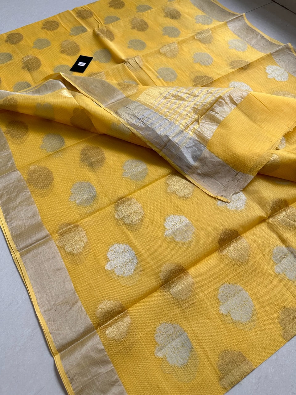 Pure Weaved Kota Cotton Doria Saree