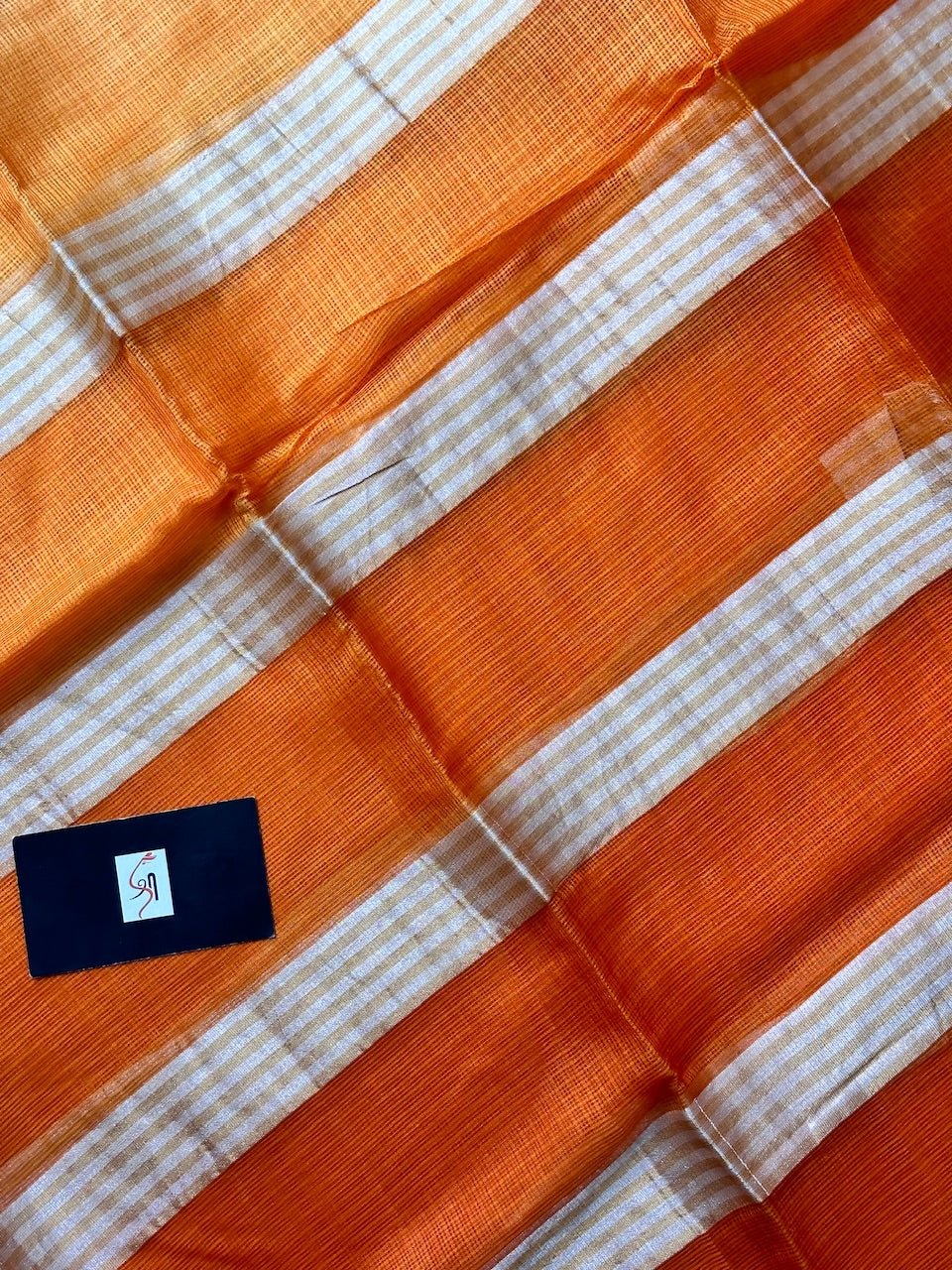 Pure Zari Stripe Kota Silk Saree