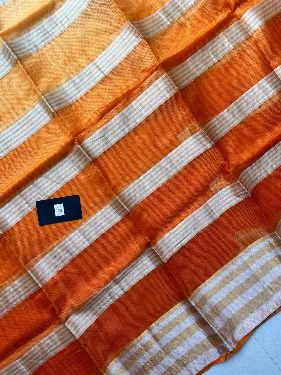 Pure Zari Stripe Kota Silk Saree