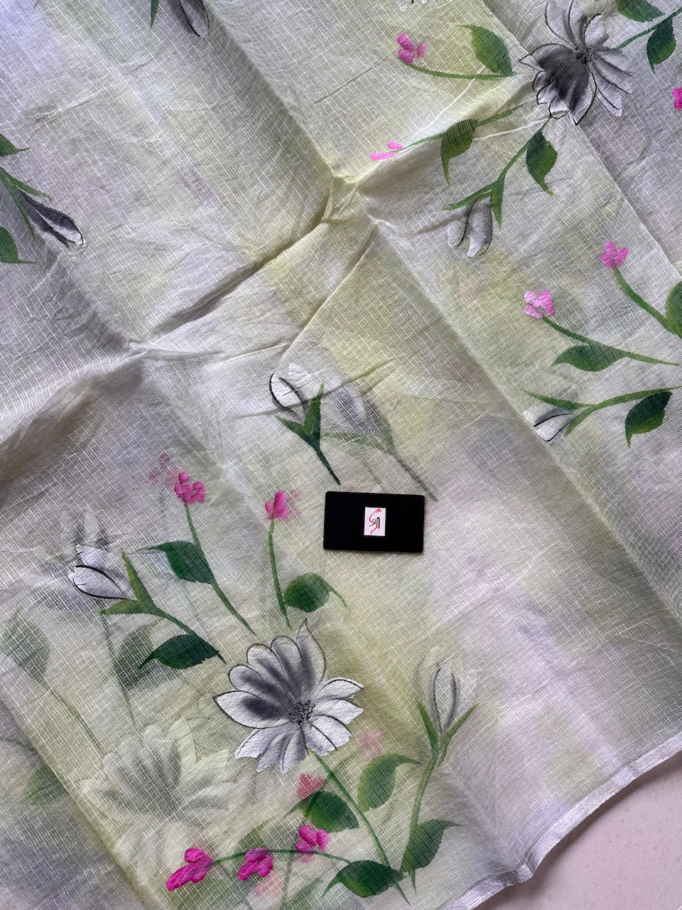 Handpainted Kota Cotton Doria Saree