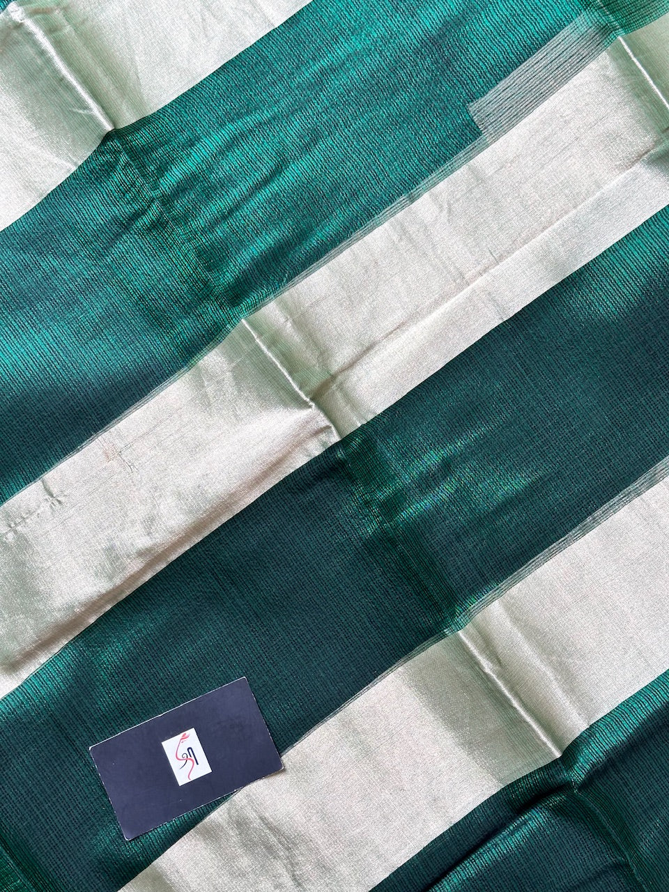 Pure Zari Stripe Kota Silk Saree