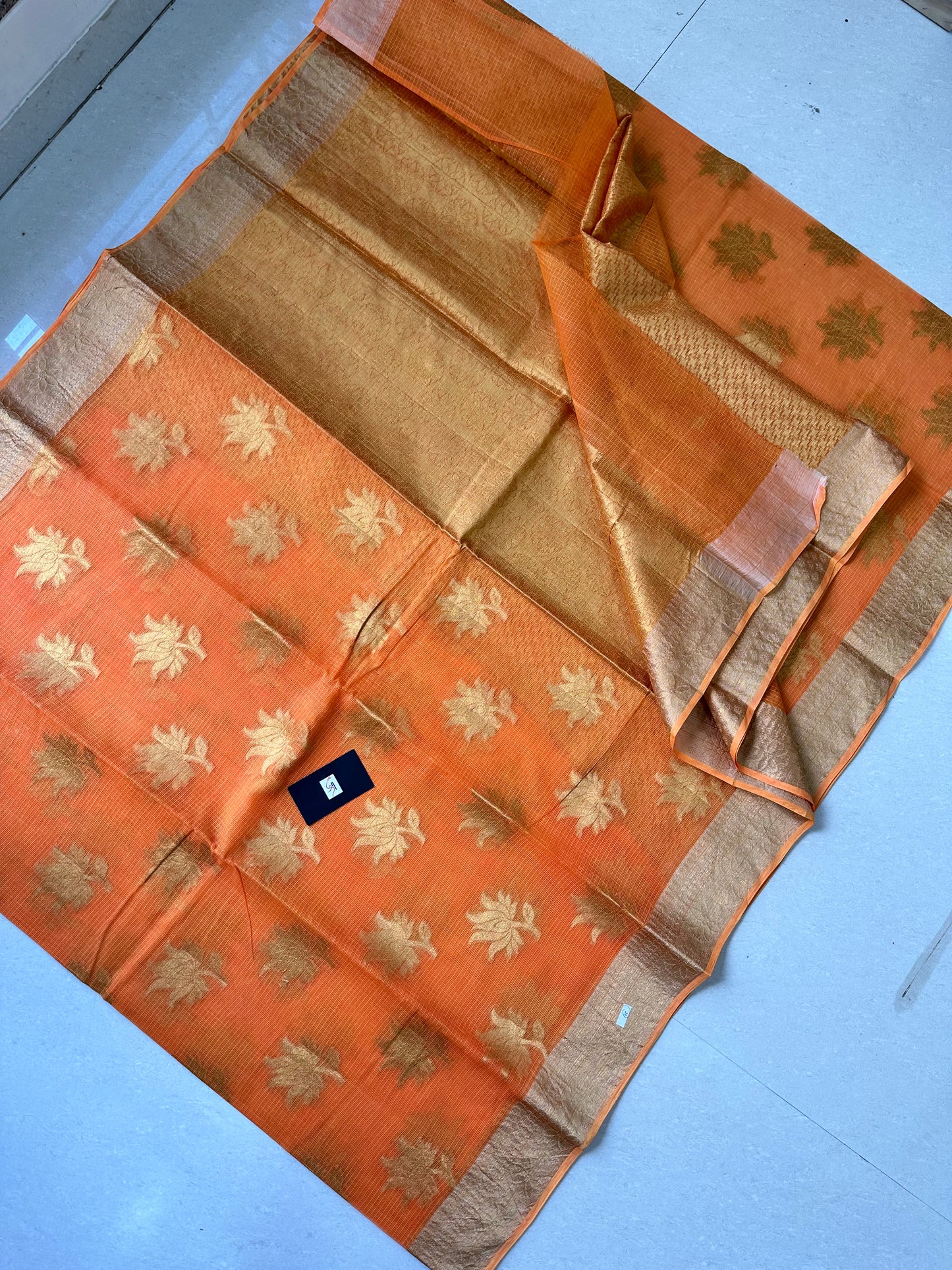 Pure Weaved Kota Cotton Doria Saree