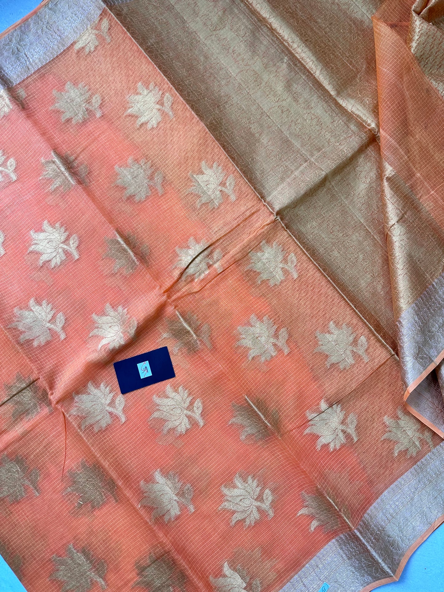 Pure Weaved Kota Cotton Doria Saree