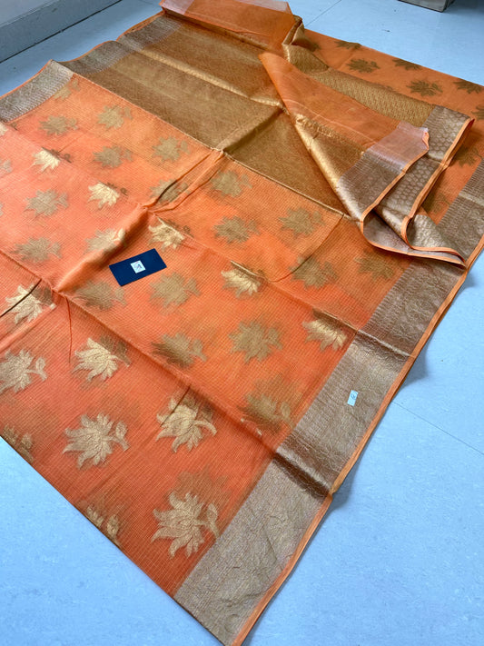 Pure Weaved Kota Cotton Doria Saree