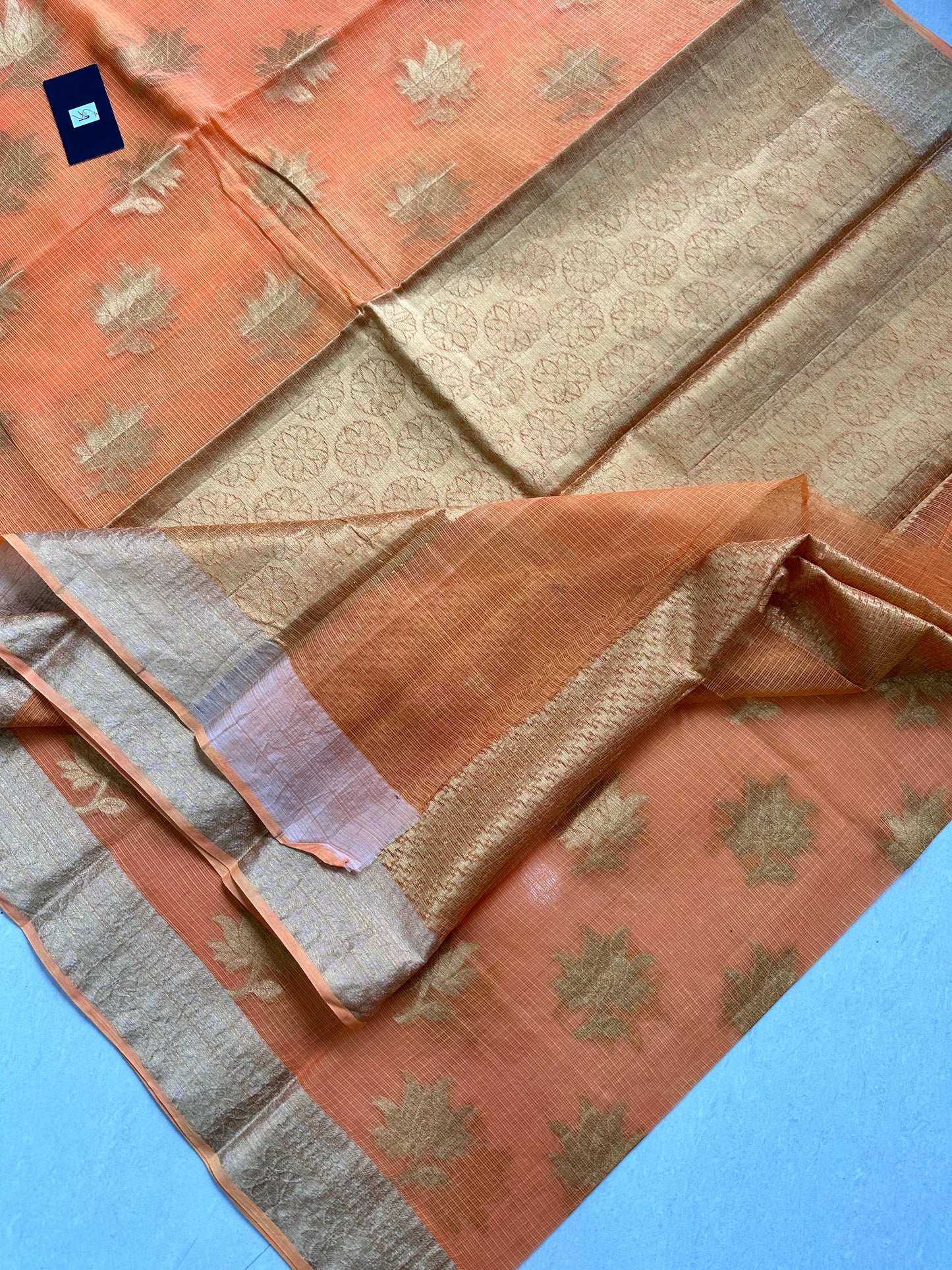 Pure Weaved Kota Cotton Doria Saree