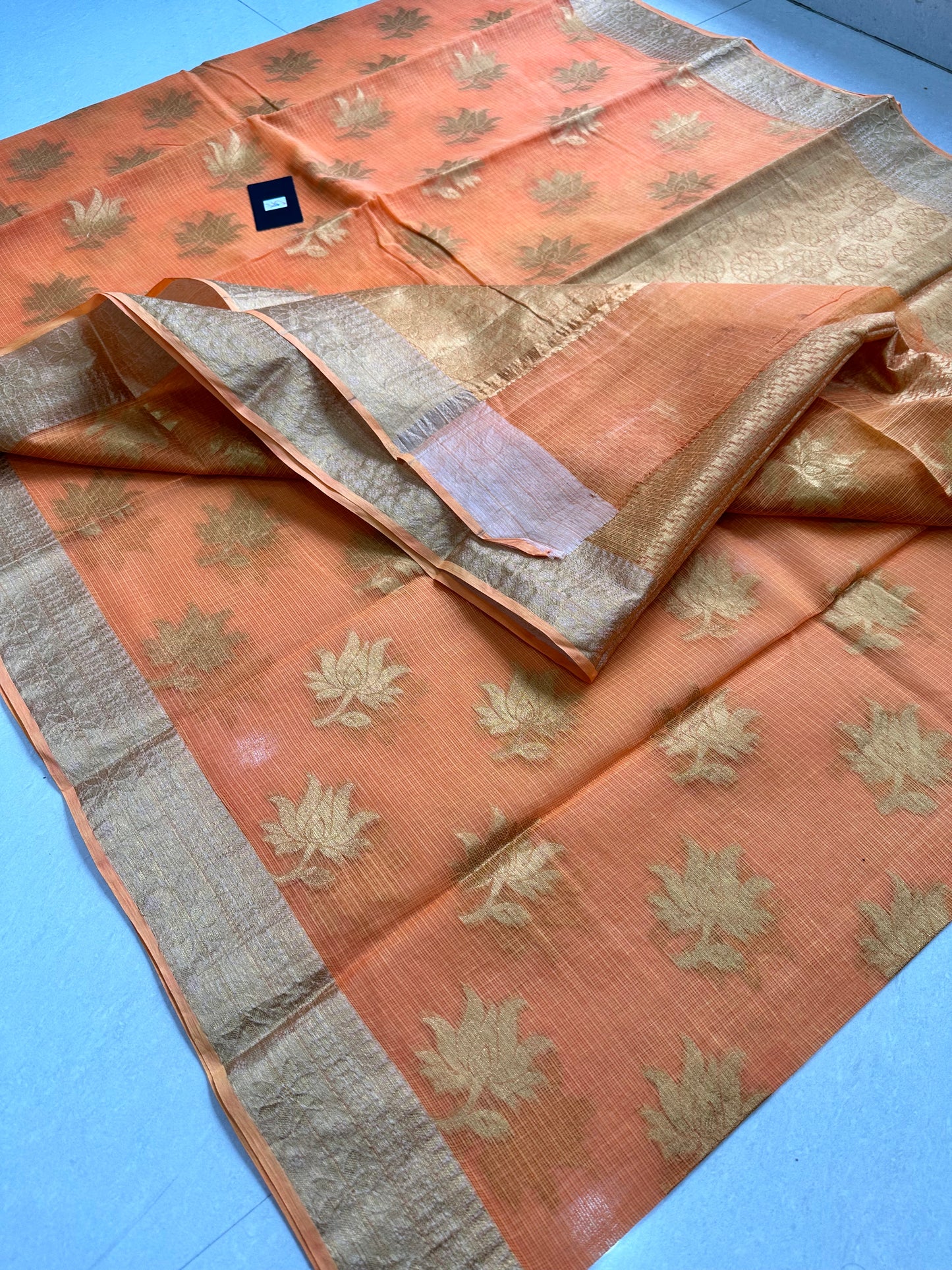 Pure Weaved Kota Cotton Doria Saree