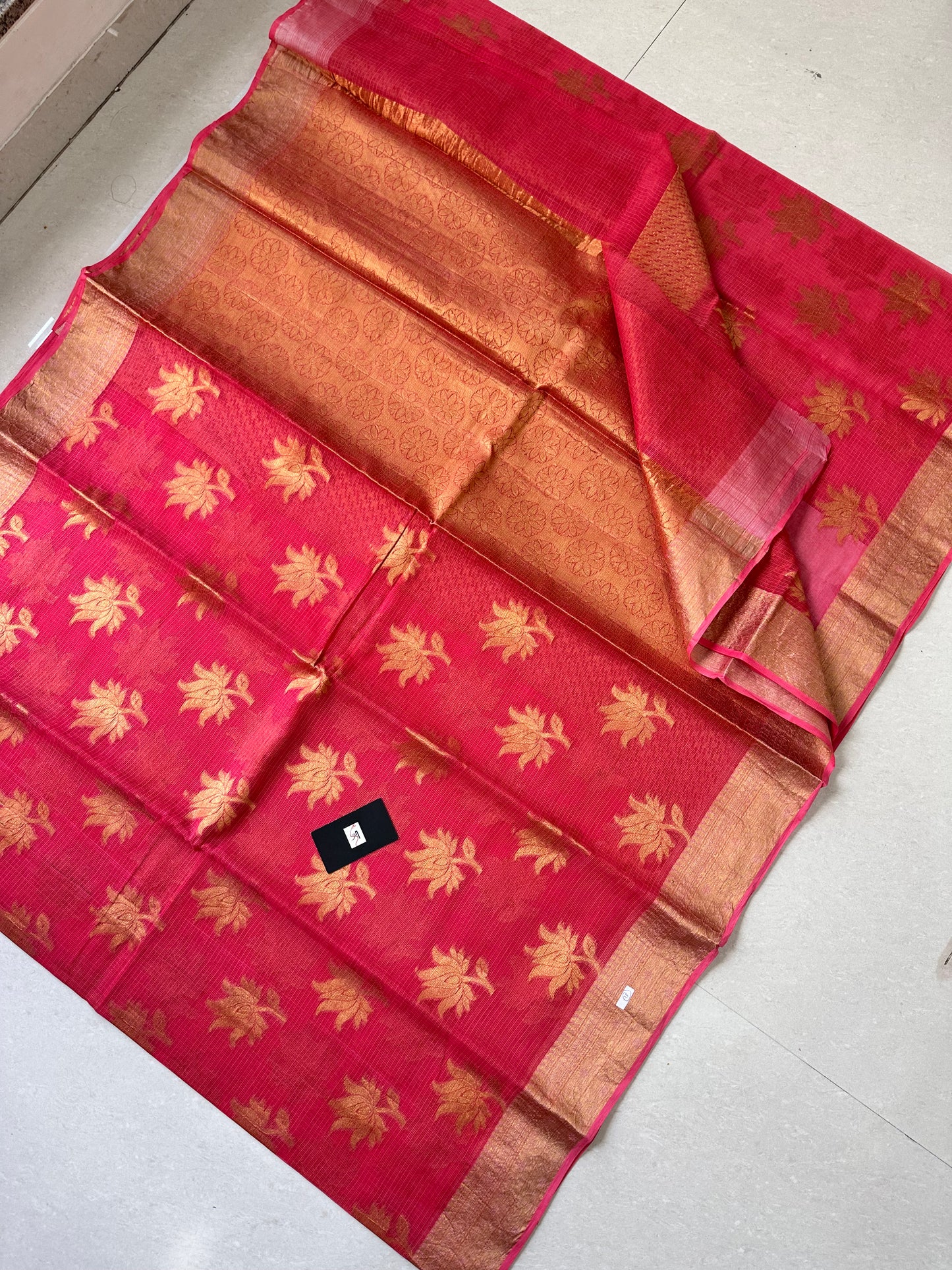 Pure Weaved Kota Cotton Doria Saree