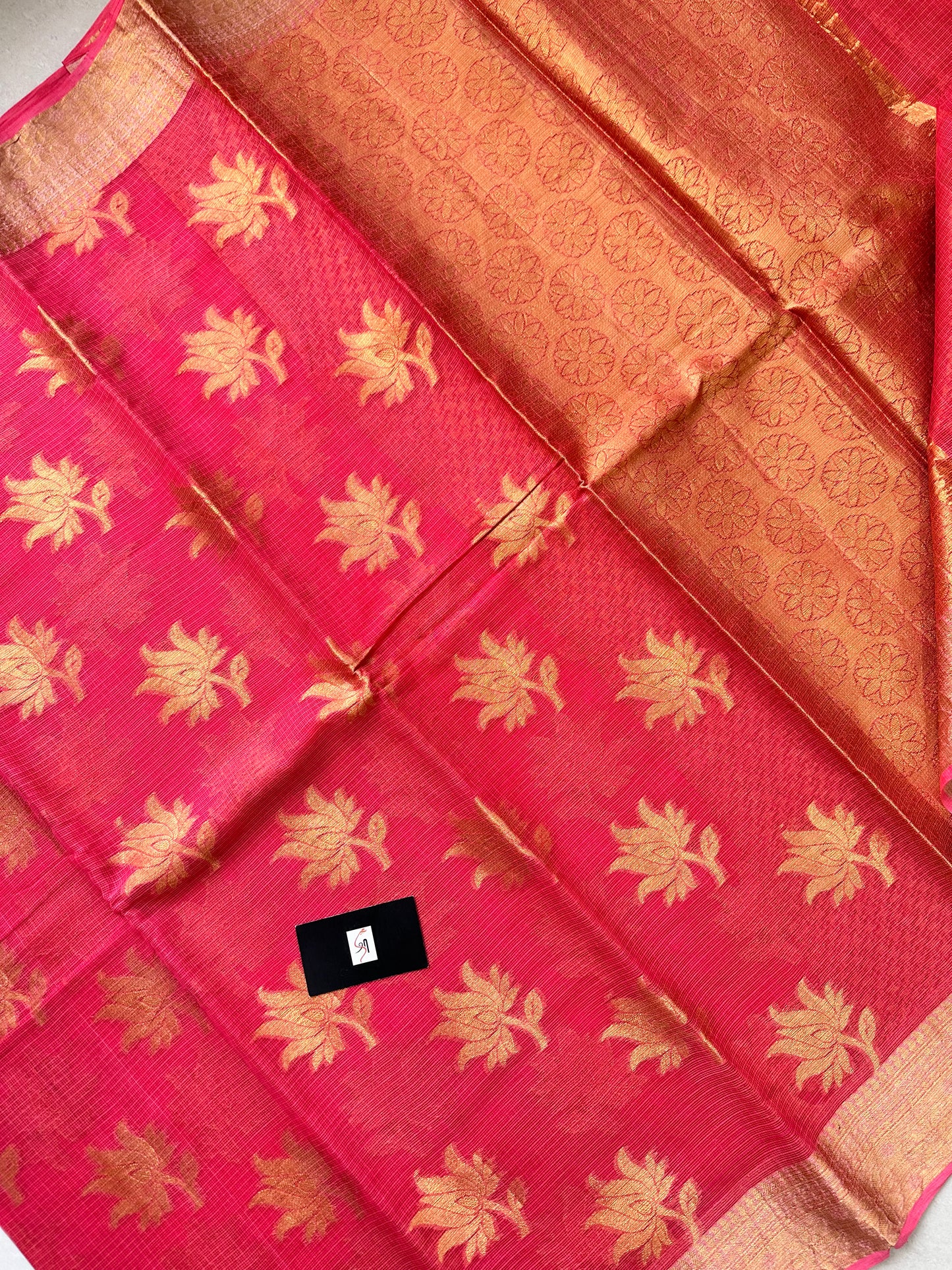 Pure Weaved Kota Cotton Doria Saree