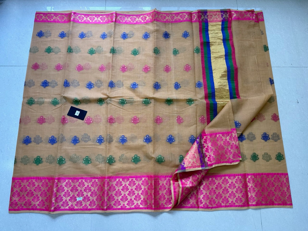 Pure Weaved Kota Cotton Doria Saree