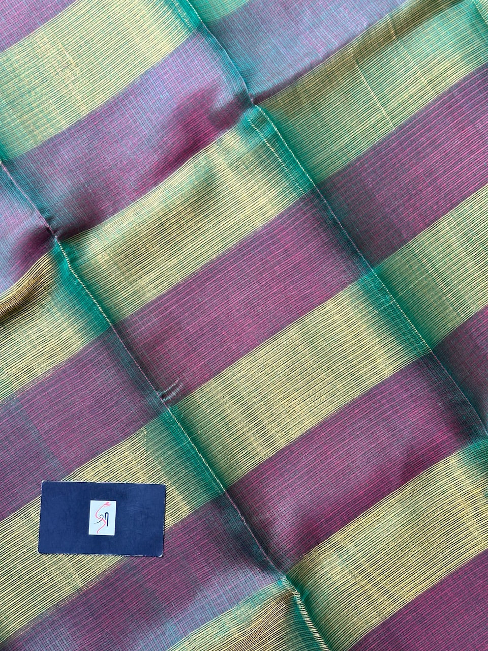 Pure Zari Stripe Kota Silk Saree