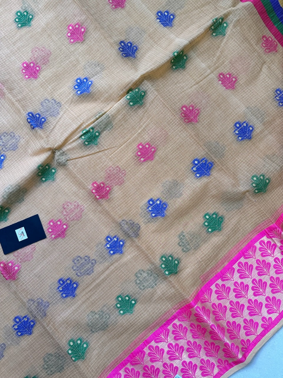 Pure Weaved Kota Cotton Doria Saree