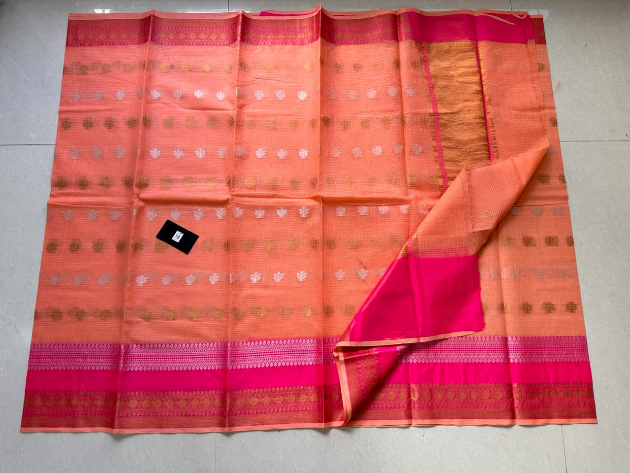 Pure Weaved Kota Cotton Doria Saree