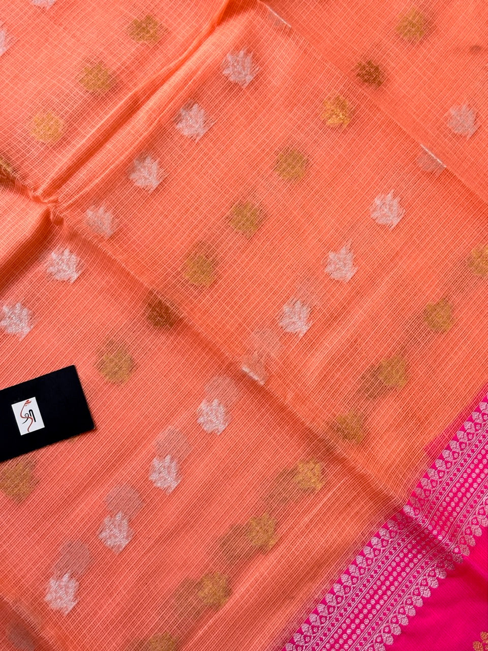 Pure Weaved Kota Cotton Doria Saree