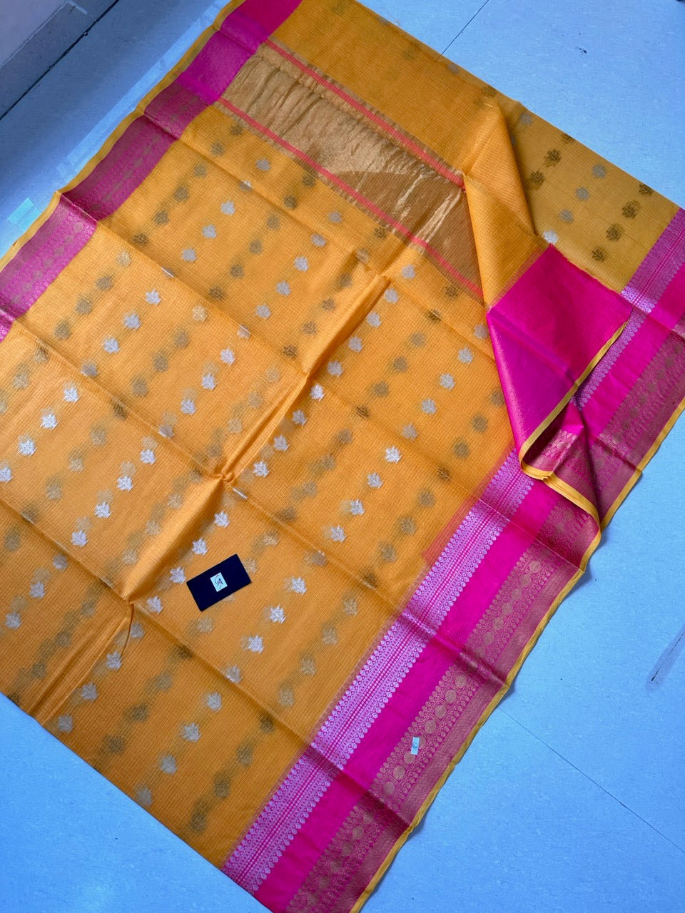 Pure Weaved Kota Cotton Doria Saree