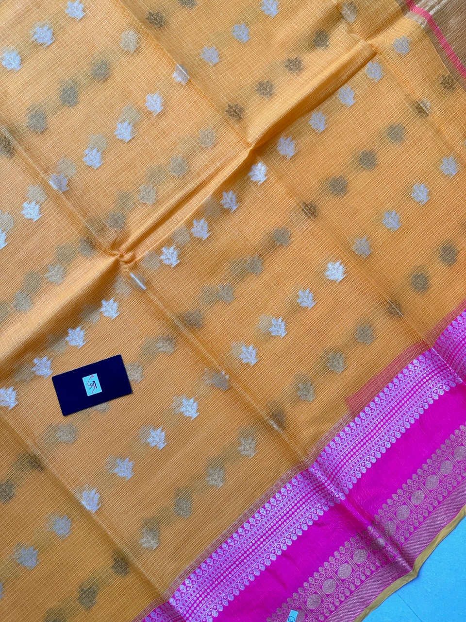 Pure Weaved Kota Cotton Doria Saree