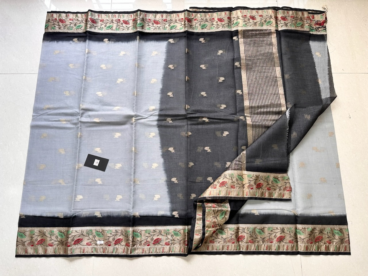 Pure Weaved Kota Cotton Doria Saree