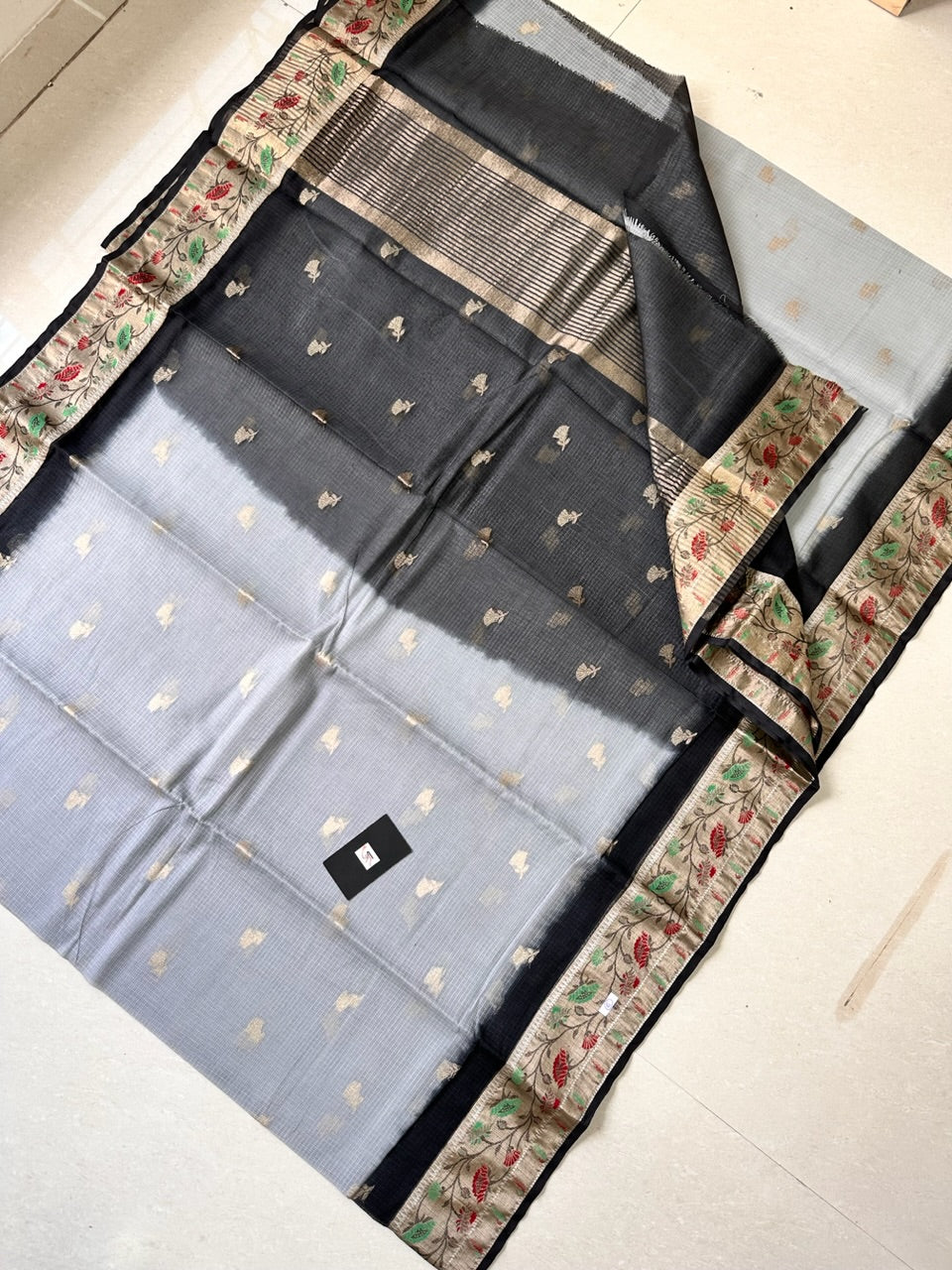 Pure Weaved Kota Cotton Doria Saree